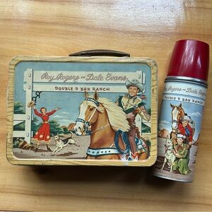 Vintage Roy Rogers and Dale Evans 1950’s Lunchbox and Thermos